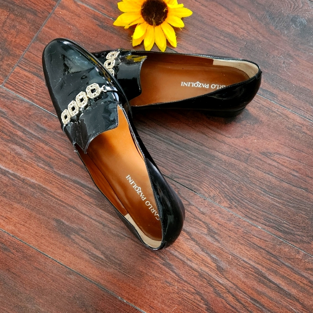 CARLO PAZOLINI BLACK FLATS SHOES